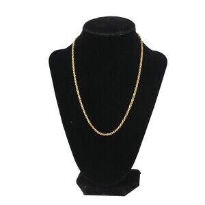 Leach & Garner 925 Sterling Silver Gold Plated Chain Necklace